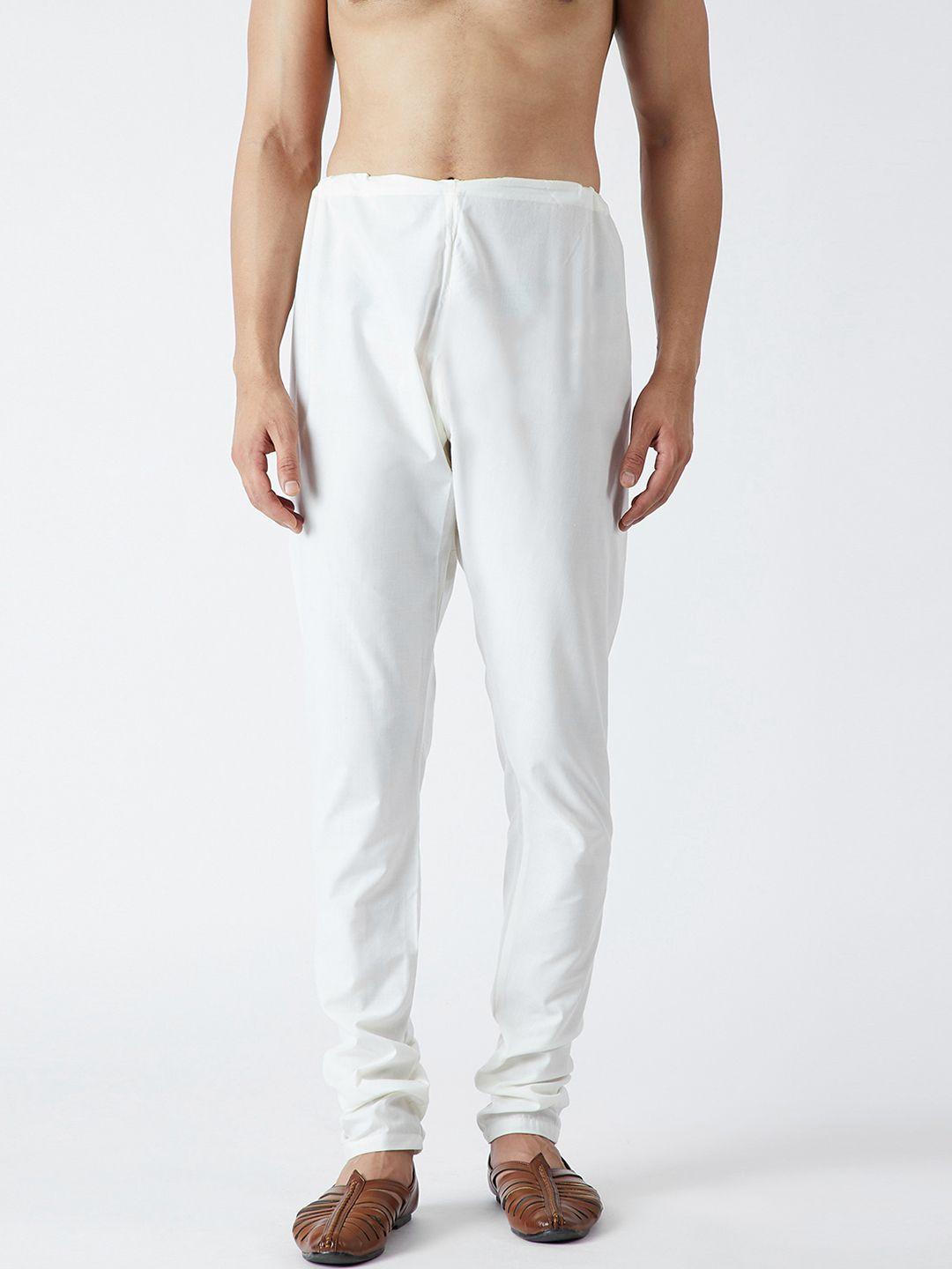 sojanya men white solid pyjama