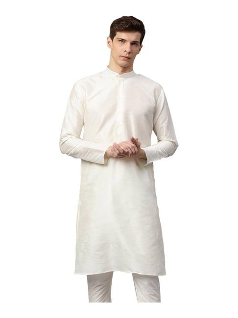 sojanya off white regular fit kurta