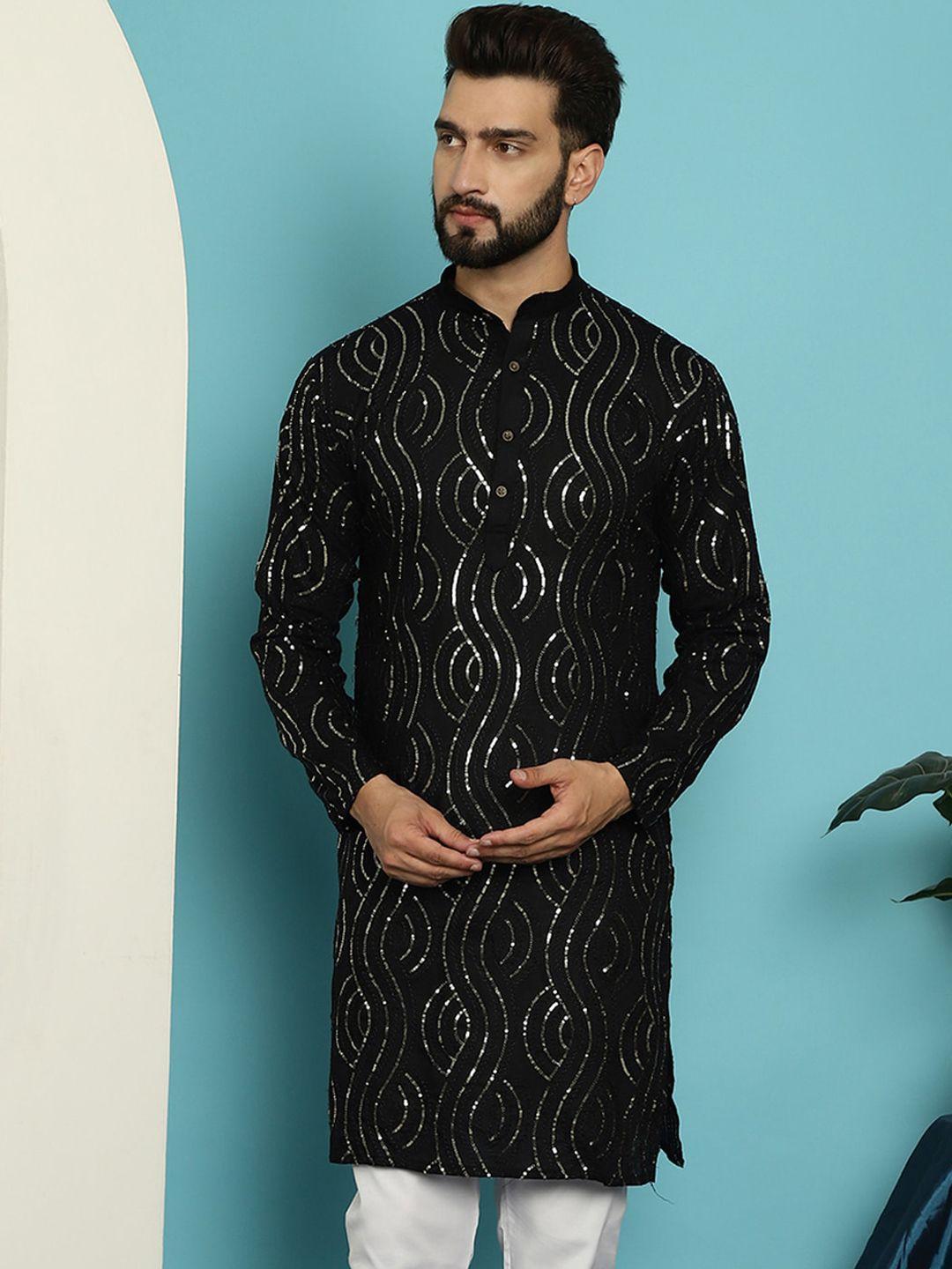 sojanya sequin embellished pure cotton kurta