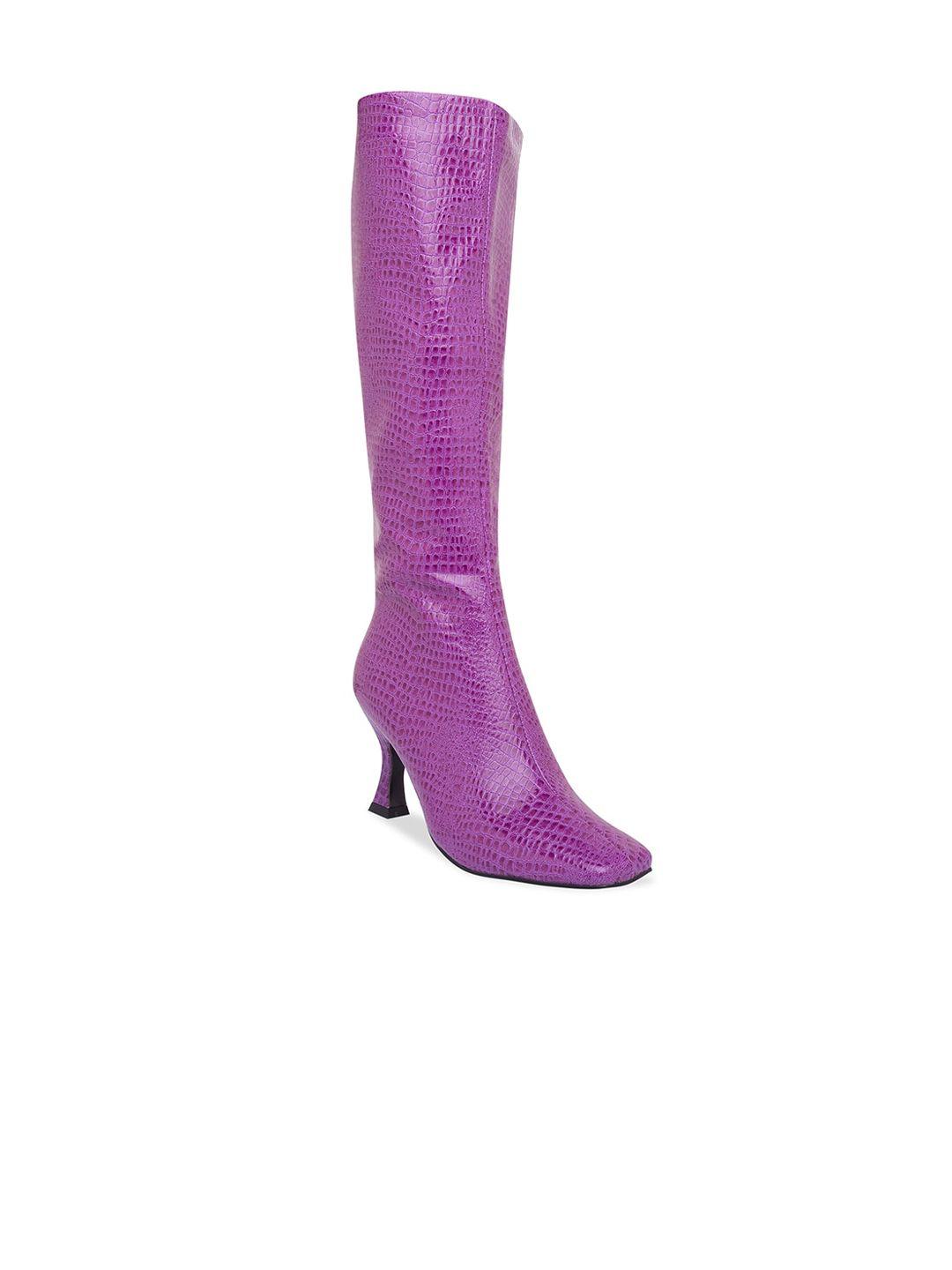 sole to soul purple party high-top heeled boots