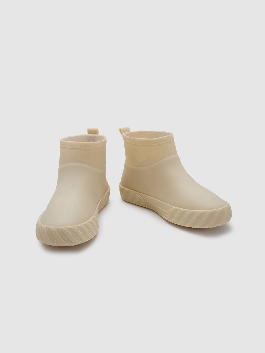 sole to soul women waterproof non-slip mid-top rain boots