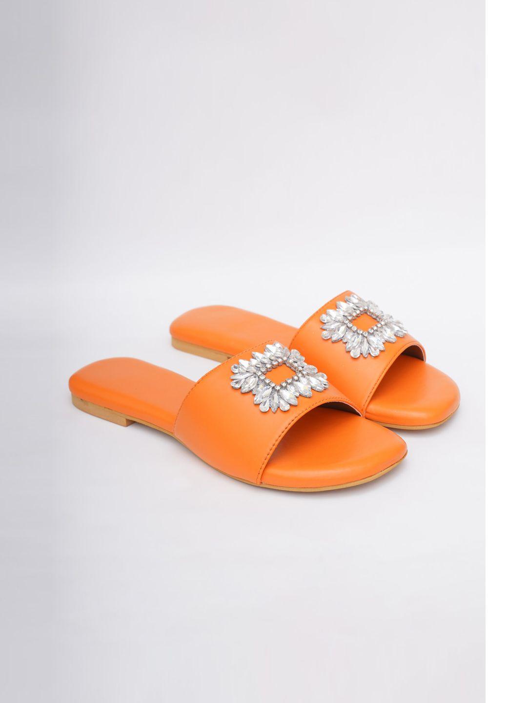 sole house embellished open toe flats