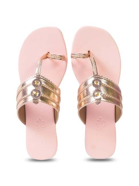 sole house women's rose gold toe ring sandals