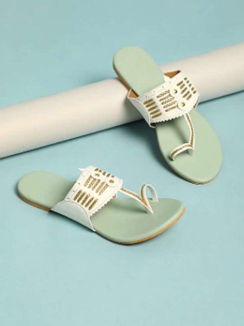 sole house women's white toe ring sandals