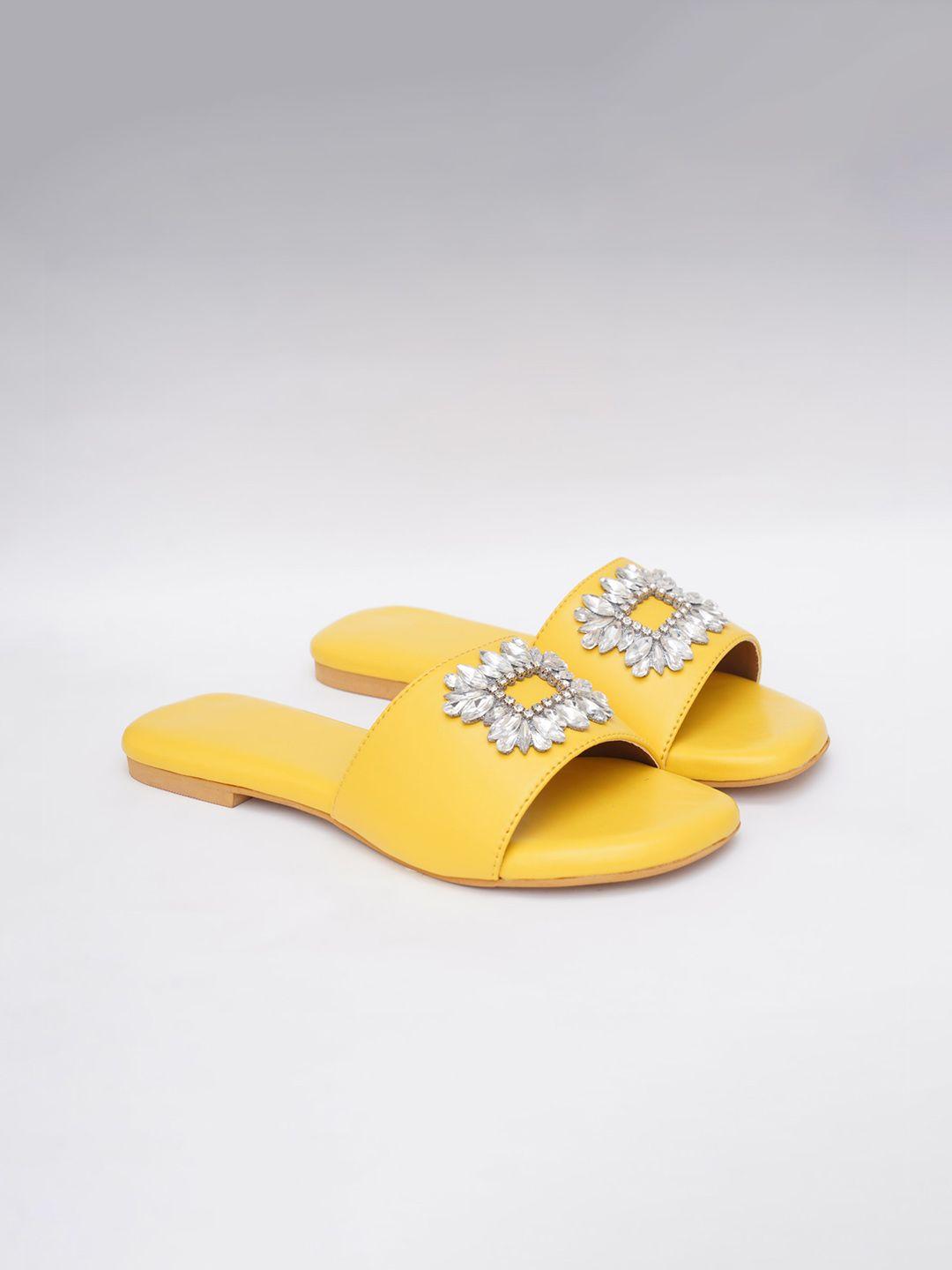 sole house women embellished open toe flats