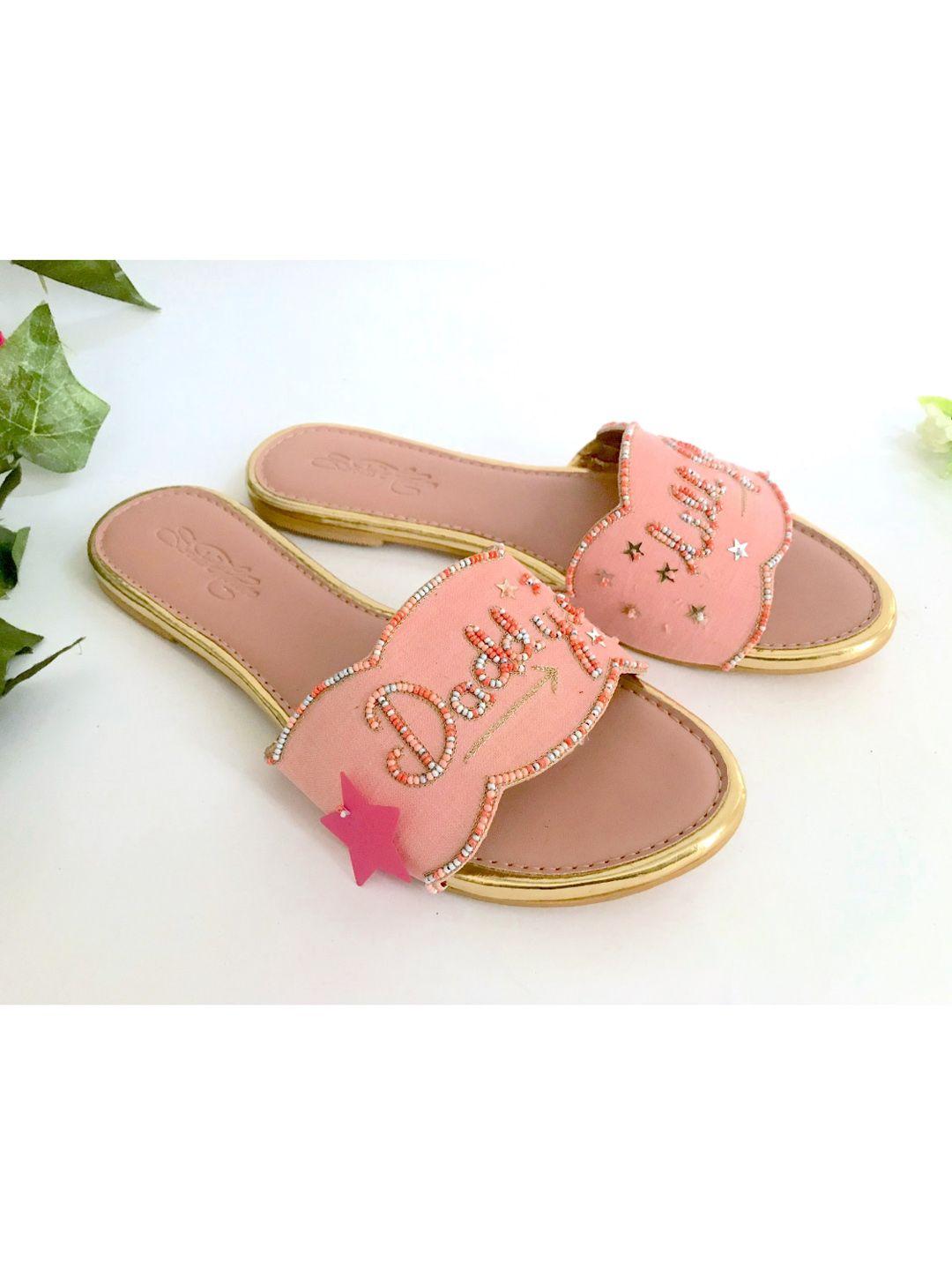 sole house women pink open toe flats