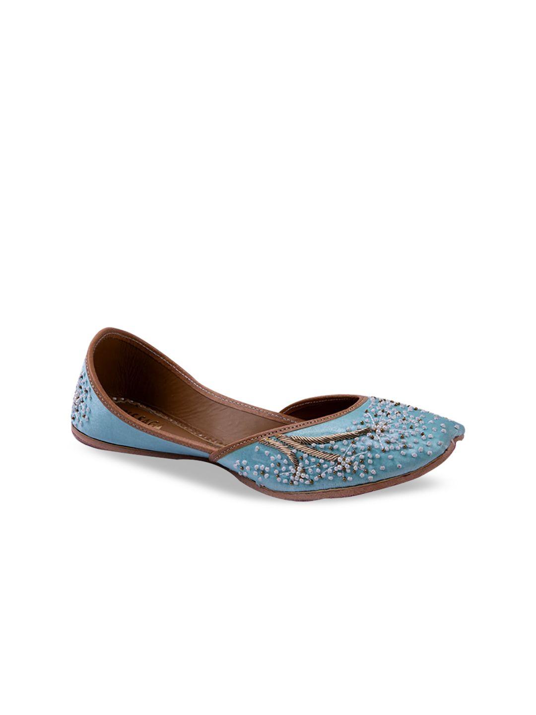 sole saga embellished ethnic leather mojaris