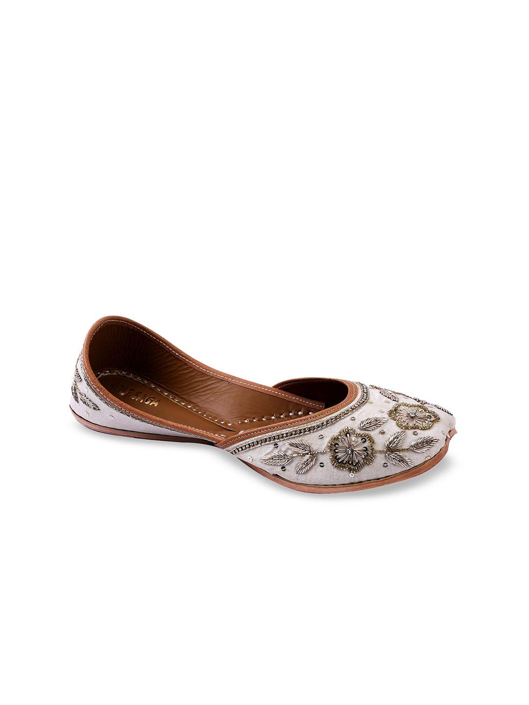 sole saga embellished leather ethnic mojaris