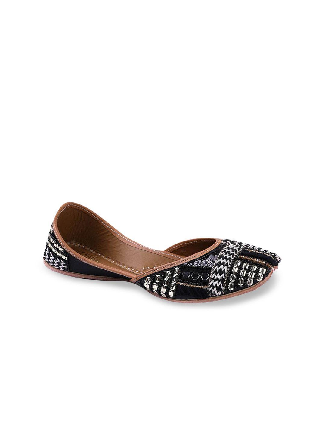 sole saga embellished leather mojaris