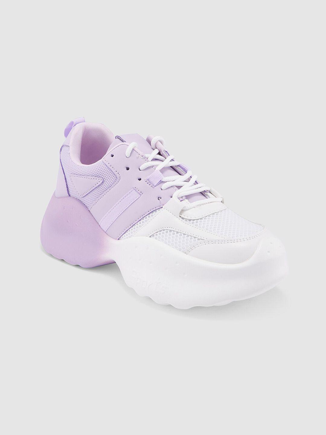 sole to soul women colourblocked lace-up sneakers