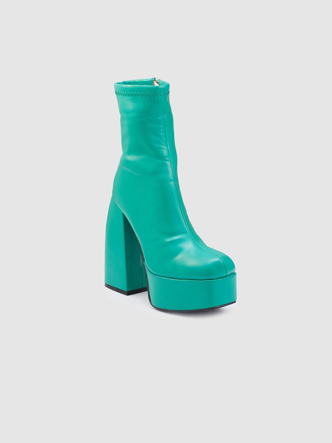 sole to soul women high-top blocked chunky boots