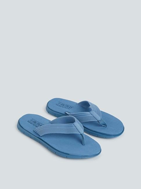soleplay by westside blue flip-flops