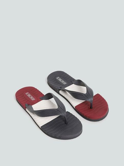 soleplay by westside multicolor color block flip flop