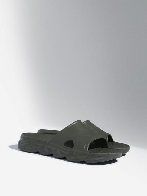 soleplay by westside olive solid pool slides