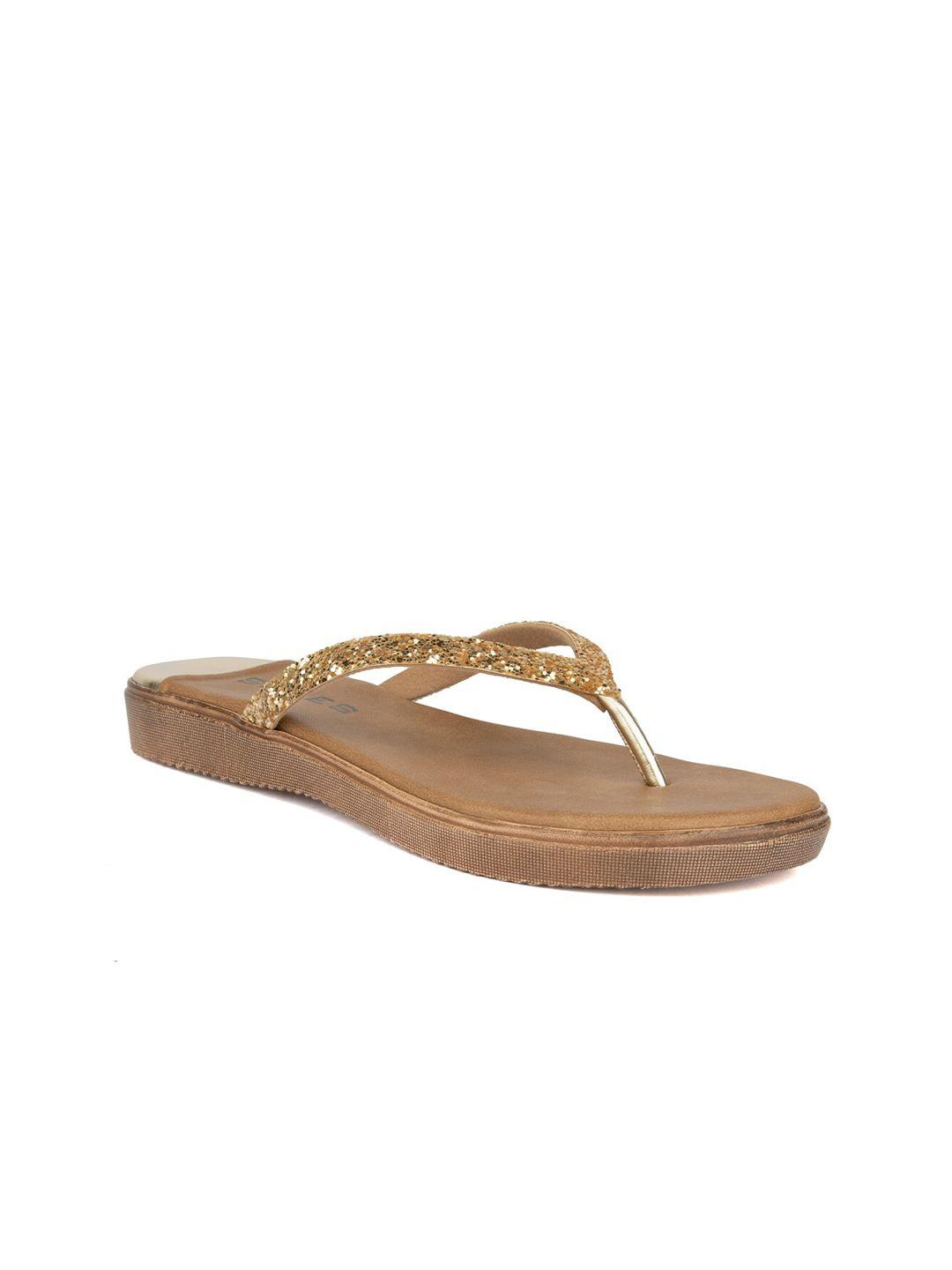 soles women gold-toned open toe flats