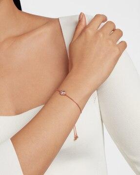soleta solitaire crystal adjustable bracelet