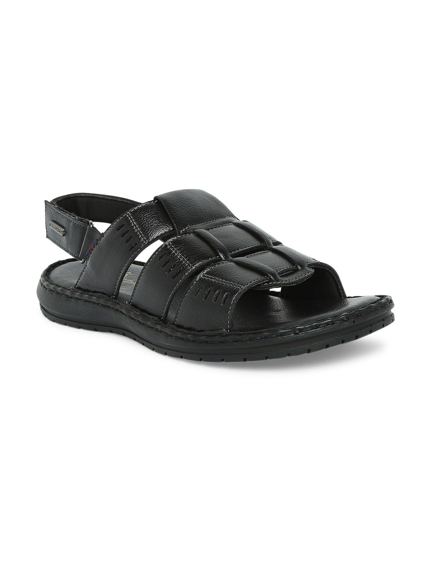 soleveda halford synthetic casual chappal for men-black
