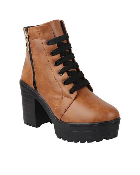 solid ankle length boots