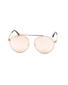solid circular sunglasses