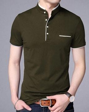 solid collar neck polo t-shirt