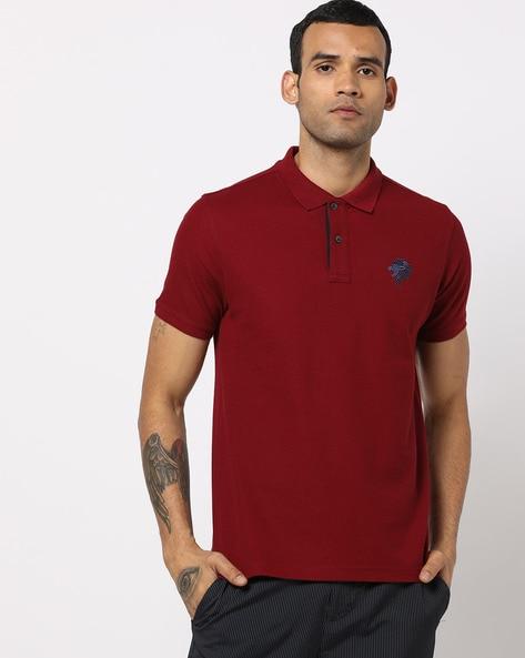 solid cotton polo t-shirt