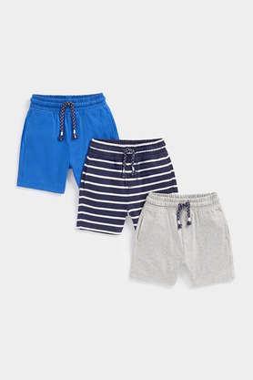 solid-cotton-regular-fit-infant-boys-shorts---multi