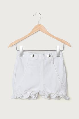 solid-cotton-regular-fit-infants-shorts---white