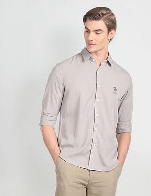 solid cotton shirt