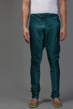 solid cotton straight fit men's pyjamas - green