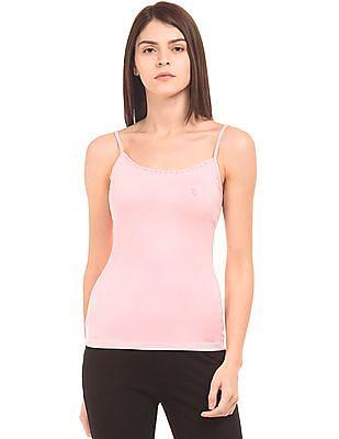 solid cotton stretch camisole