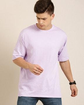 solid-crew-neck-oversized-t-shirt
