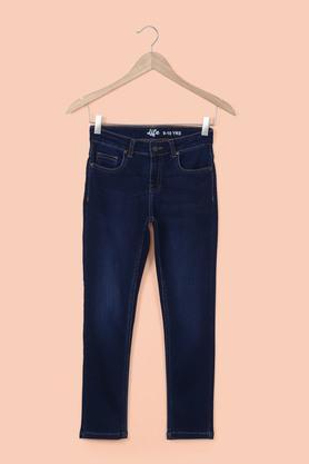 solid-denim-girl's-jeans---indigo