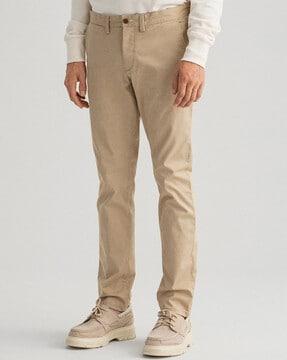 solid full-length pant