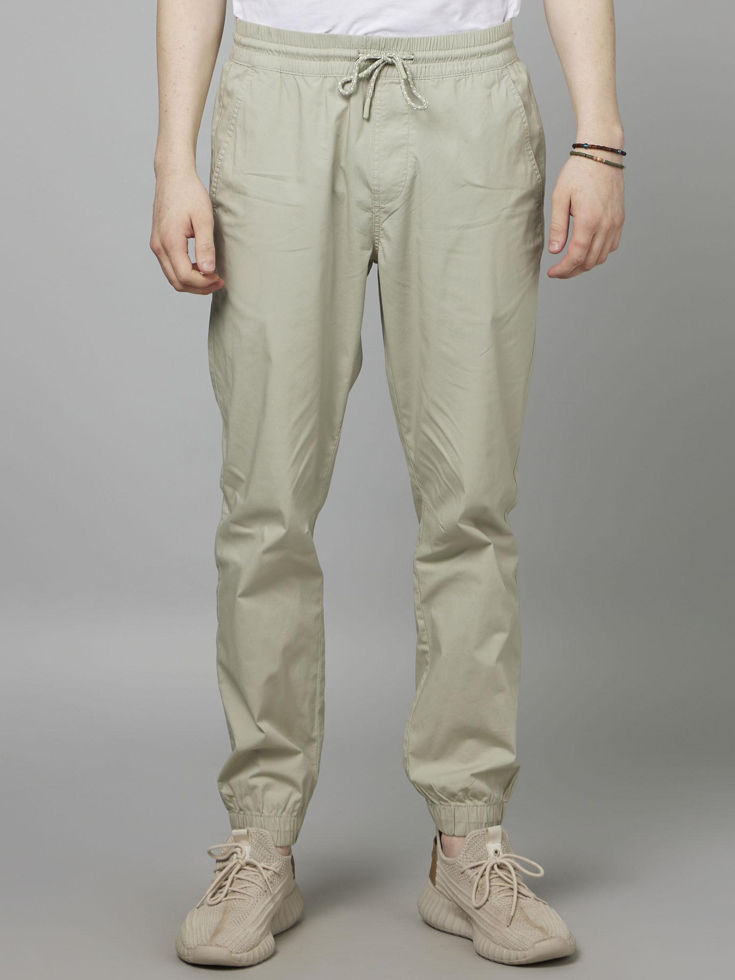 solid-green-cotton-joggers