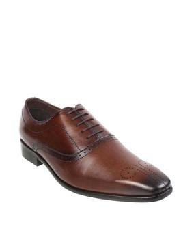 solid lace-up formal shoes