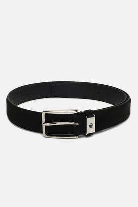 solid leather formal men's single side belt - multi