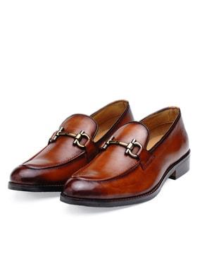 solid leather formal shoe