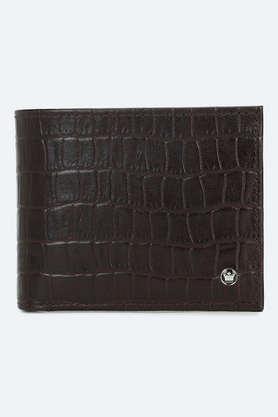solid leather men formal money clip - brown