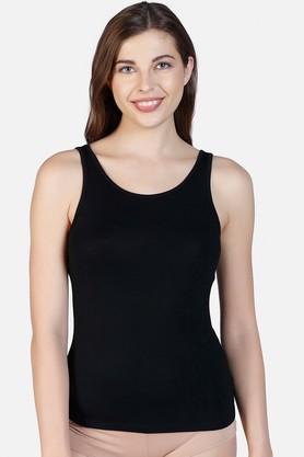solid modal women's camisole - black