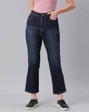 solid mom fit jeans