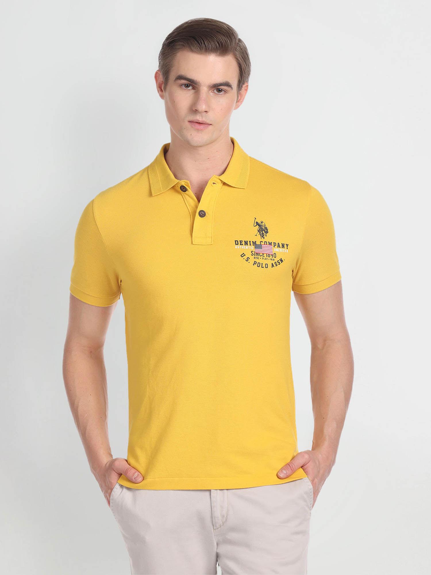 solid muscle fit polo t-shirt