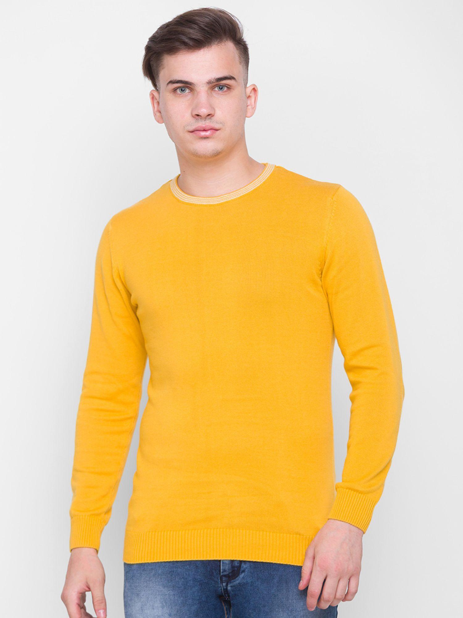 solid mustard sweater