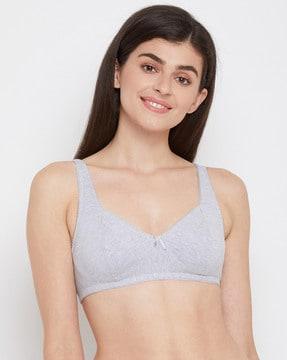 solid non-padded bra