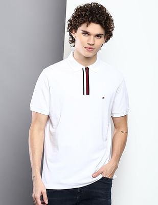 solid regular fit polo shirt