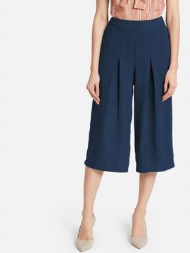 solid relaxed fit culottes