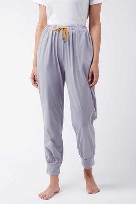 solid single jersey relaxed fit womens pyjamas - grey