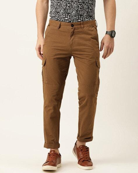 solid slim fit cargo pant