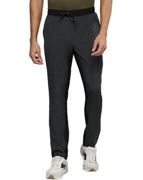 solid straight fit track pants