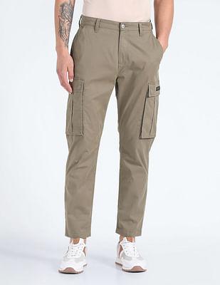 solid twill cargo trousers