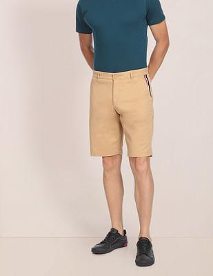 solid twill shorts